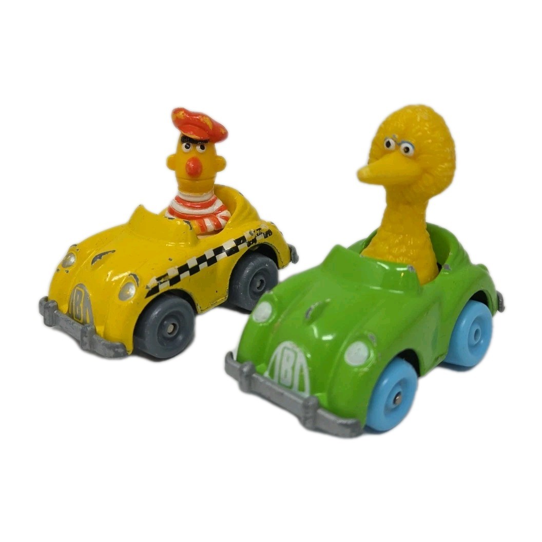 Sesame Street Muppets Hasbro Die-cast Sesame Streets Big Bird & Bert Cars 1983