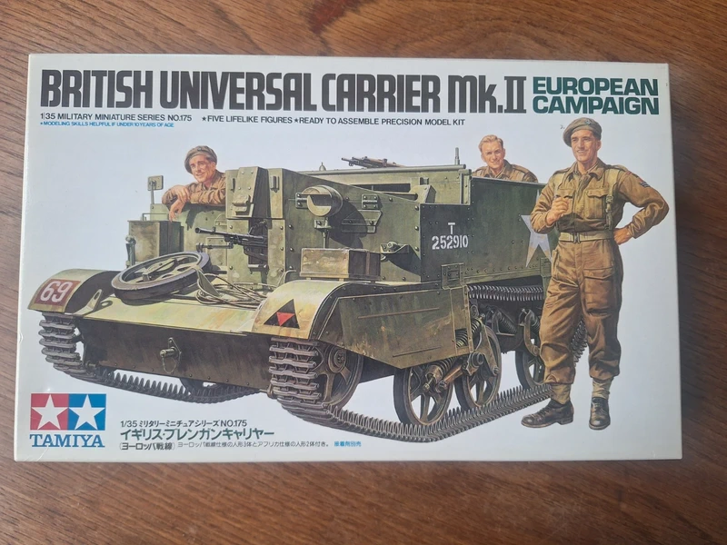 British universal carrier Mk. II european Campaign - Tamiya 1/35 + resin stowage set