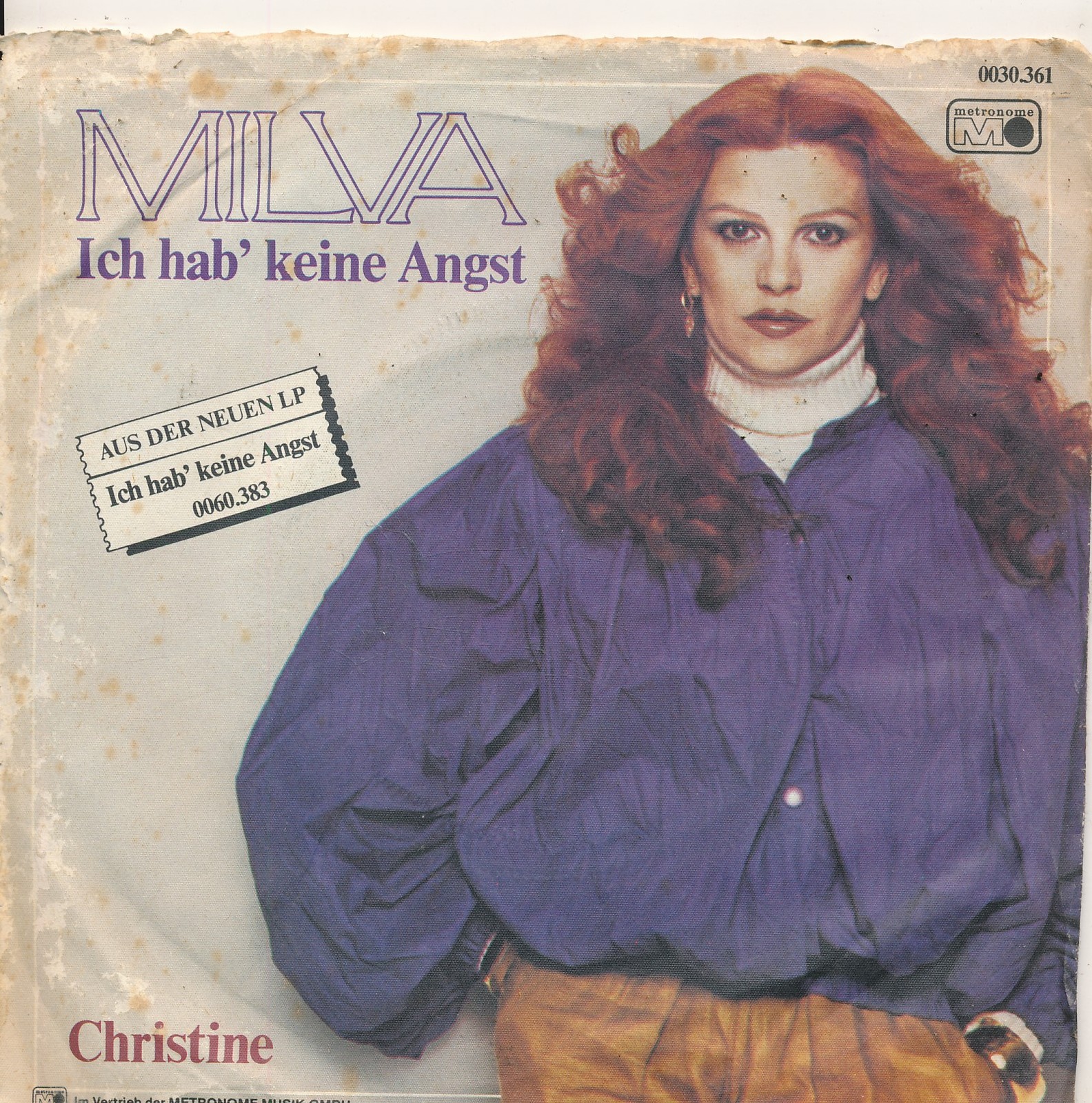 Ich hab' keine Angst - Milva - Single 7" Vinyl 222/10