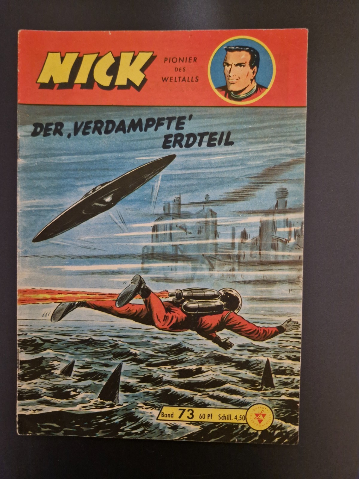 Nick fumetto n.73 (originale Lehning) Z1-2 con francobollo da collezione