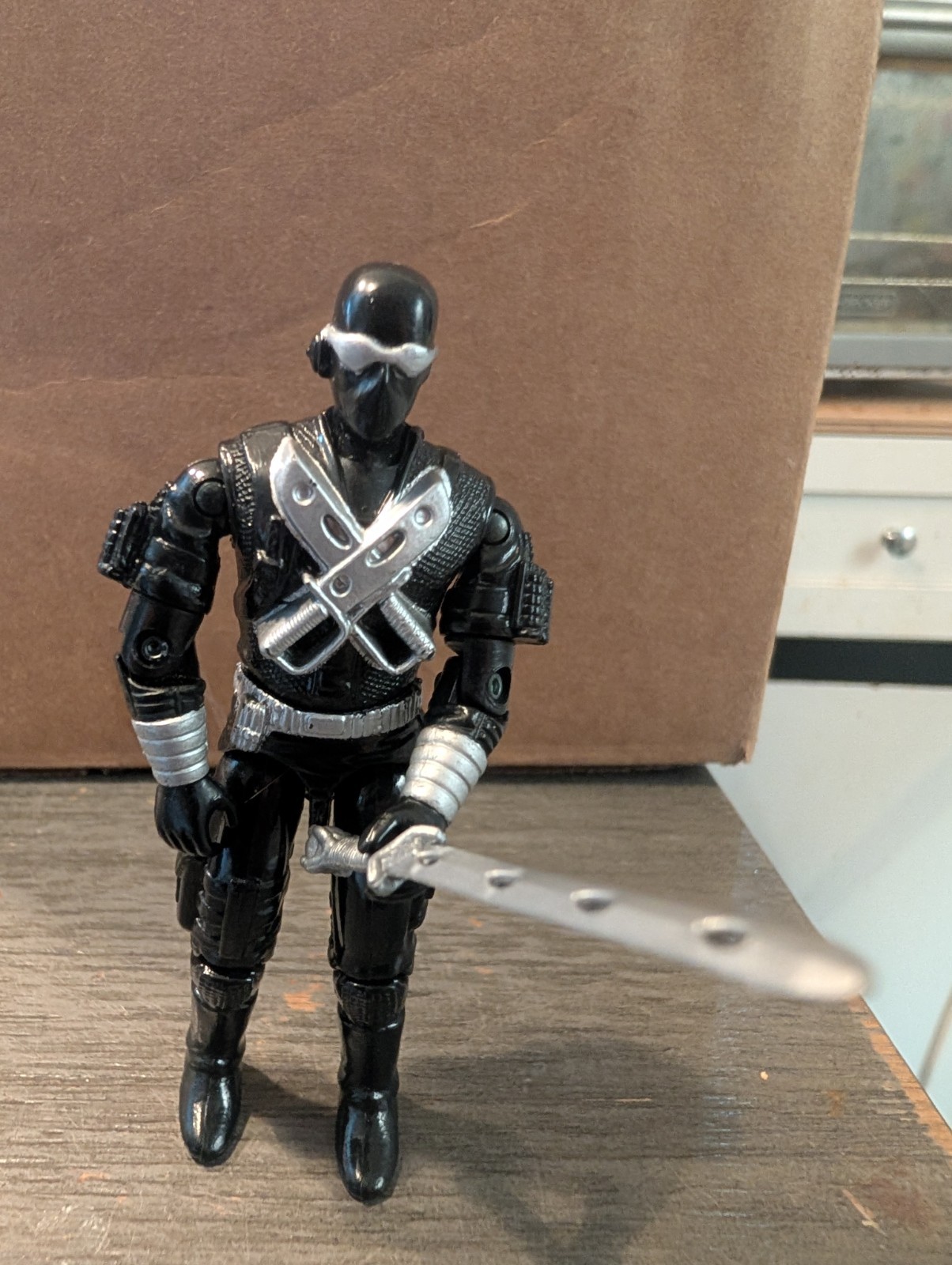 Modellino GI Joe Cobra Snake Eyes V3 1989 ARAH con spada