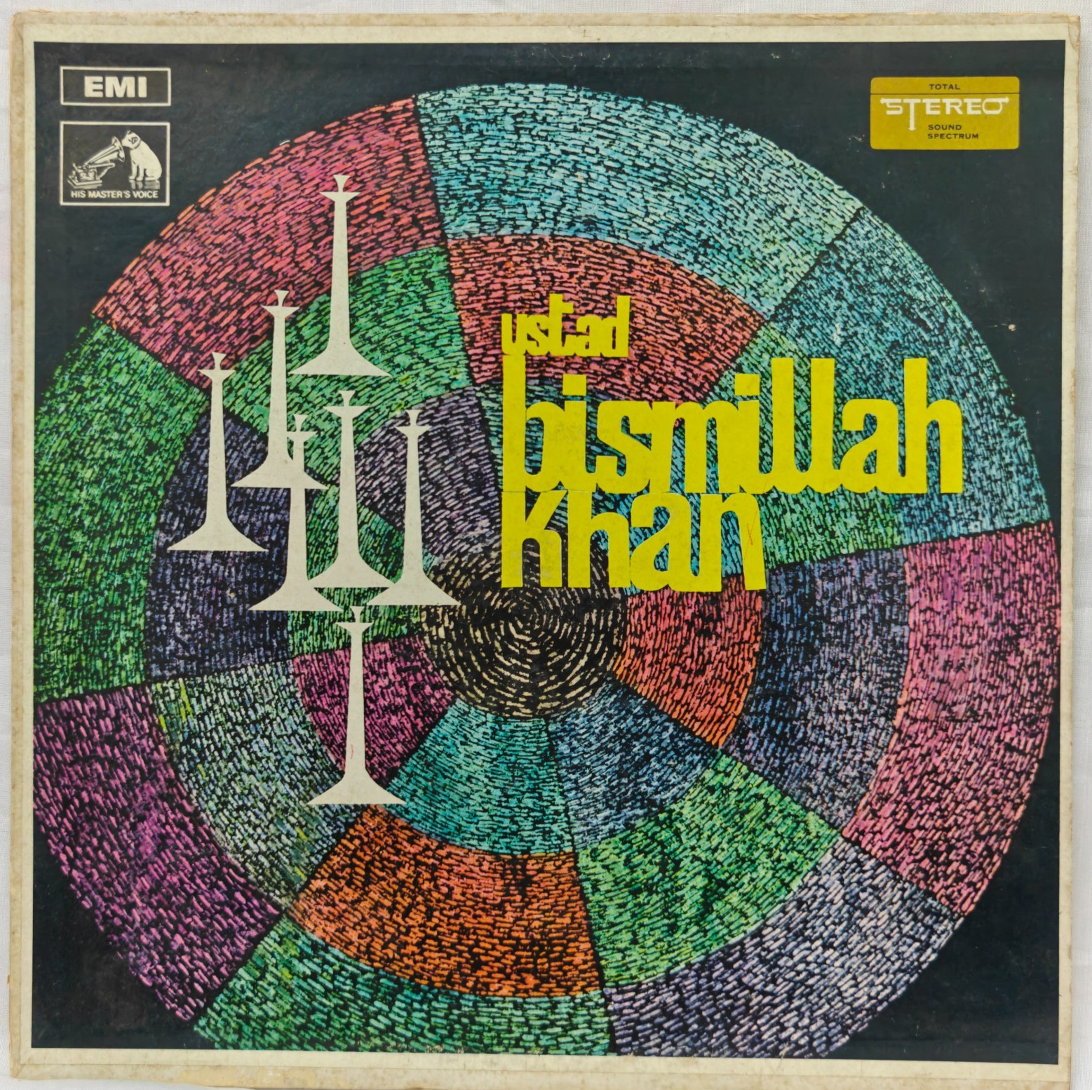 Bismillah Khan Shehnai LP Vinyl Record Classical Instrumental Bollywood India VG