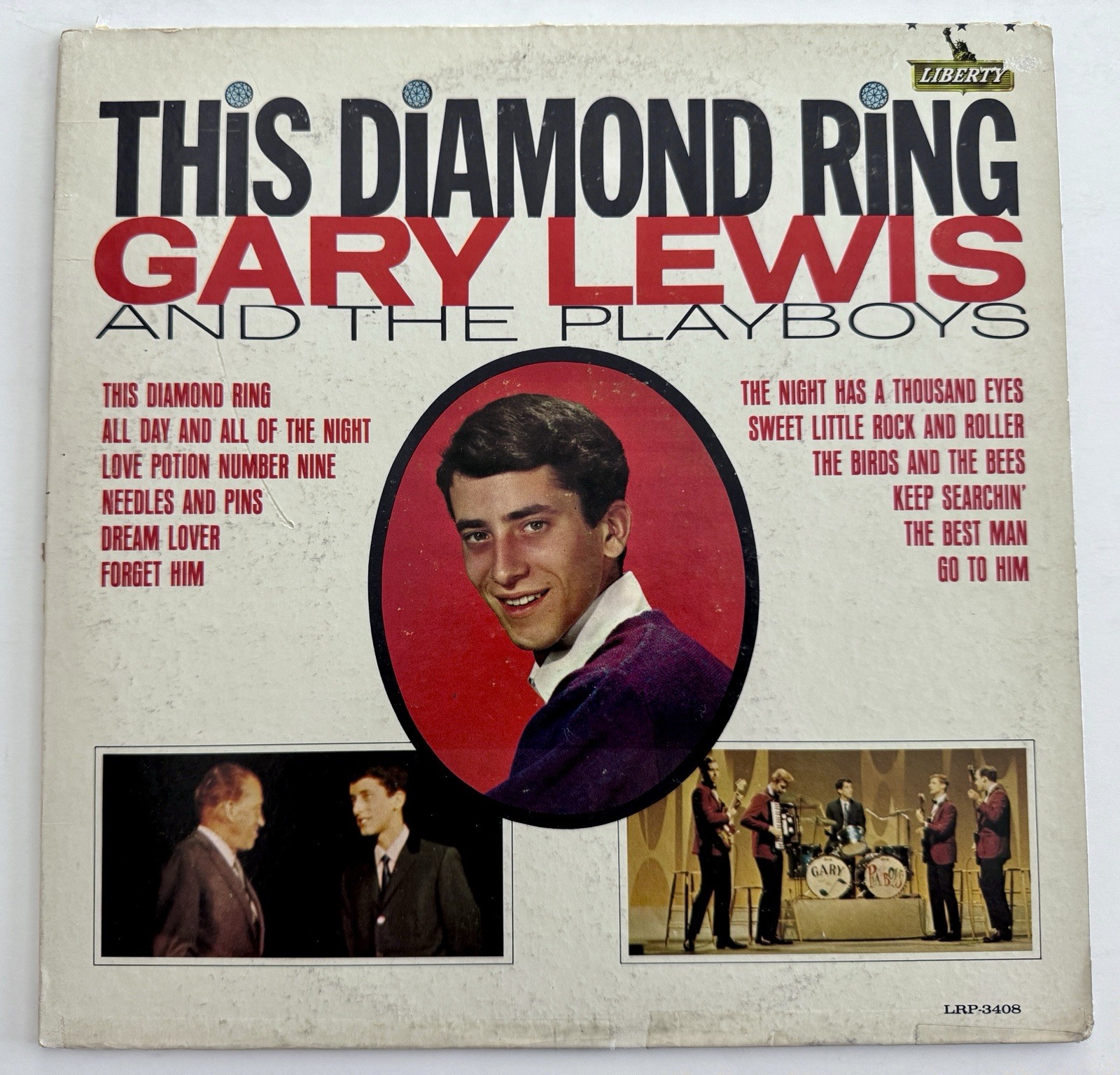 Gary Lewis & The Playboys This Is Diamond Ring Vinyl LP EX/VG+ 1965 1st Pressing