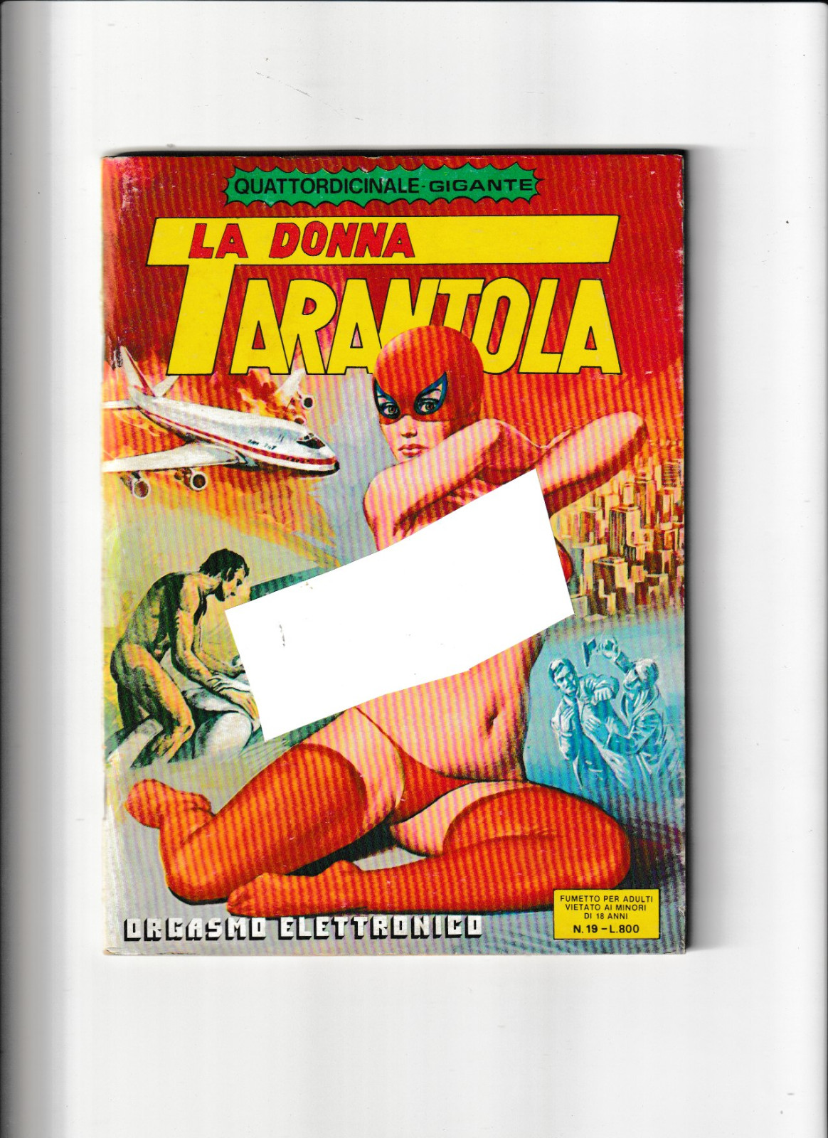 fumetto erotico la donna  tarantola numero 19 edizioni galax sud roma  1979