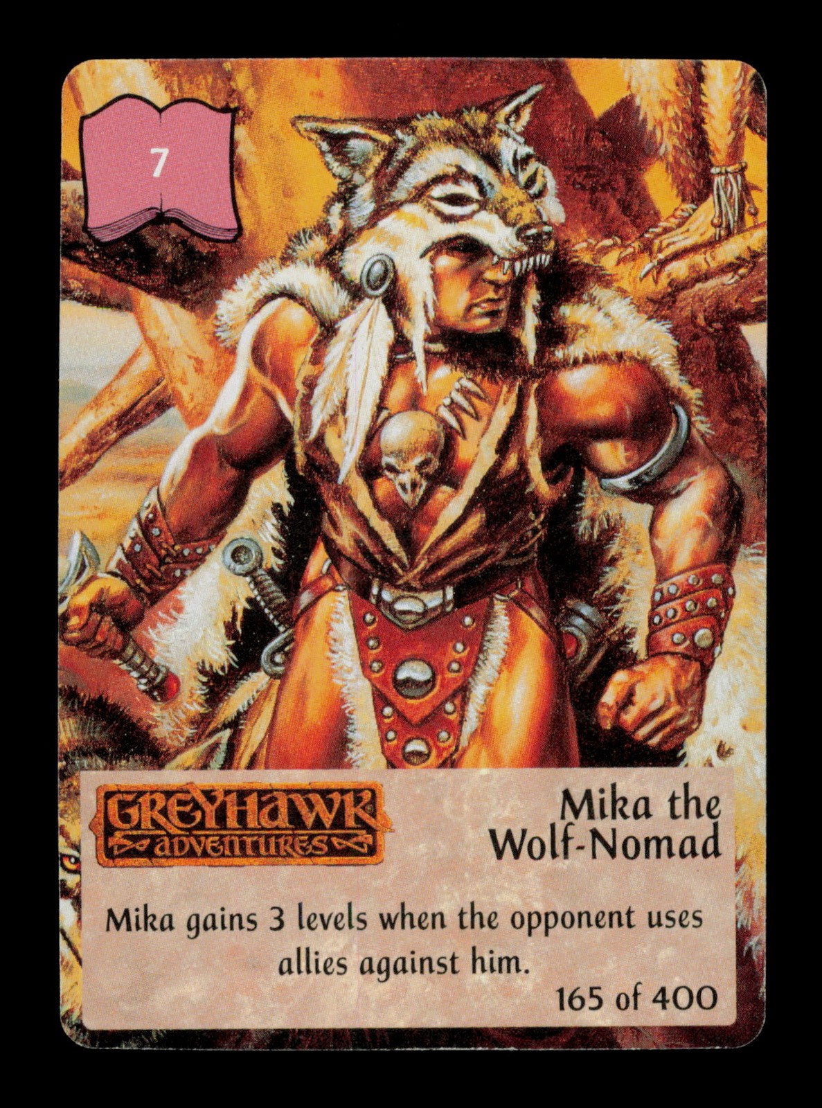 Mika The Wolf-Nomad Spellfire 165 di 400 Advanced Dungeons&Dragons Trading Card