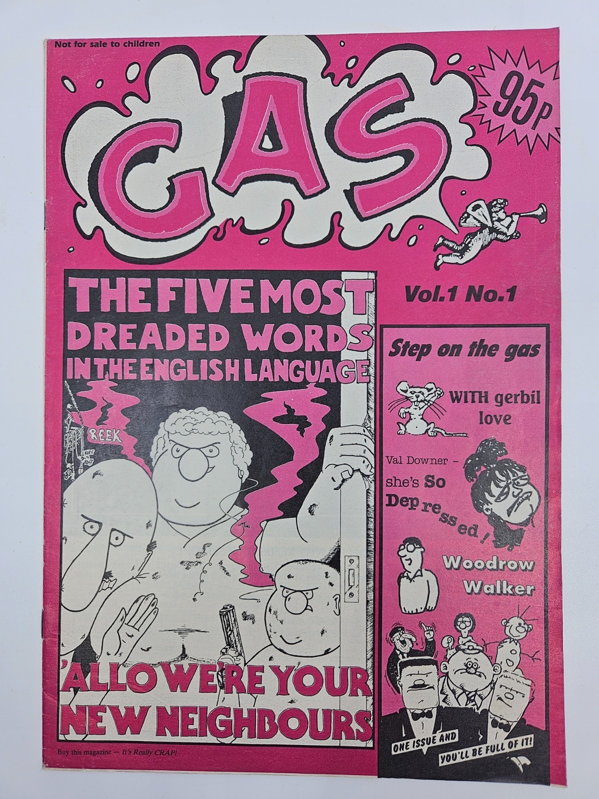 GAS COMIC VOL 1 NUMBER 1-4 & VOL 2 NUMBERS 1-3. IN GOOD CONDITION. 1989 ONWARDS