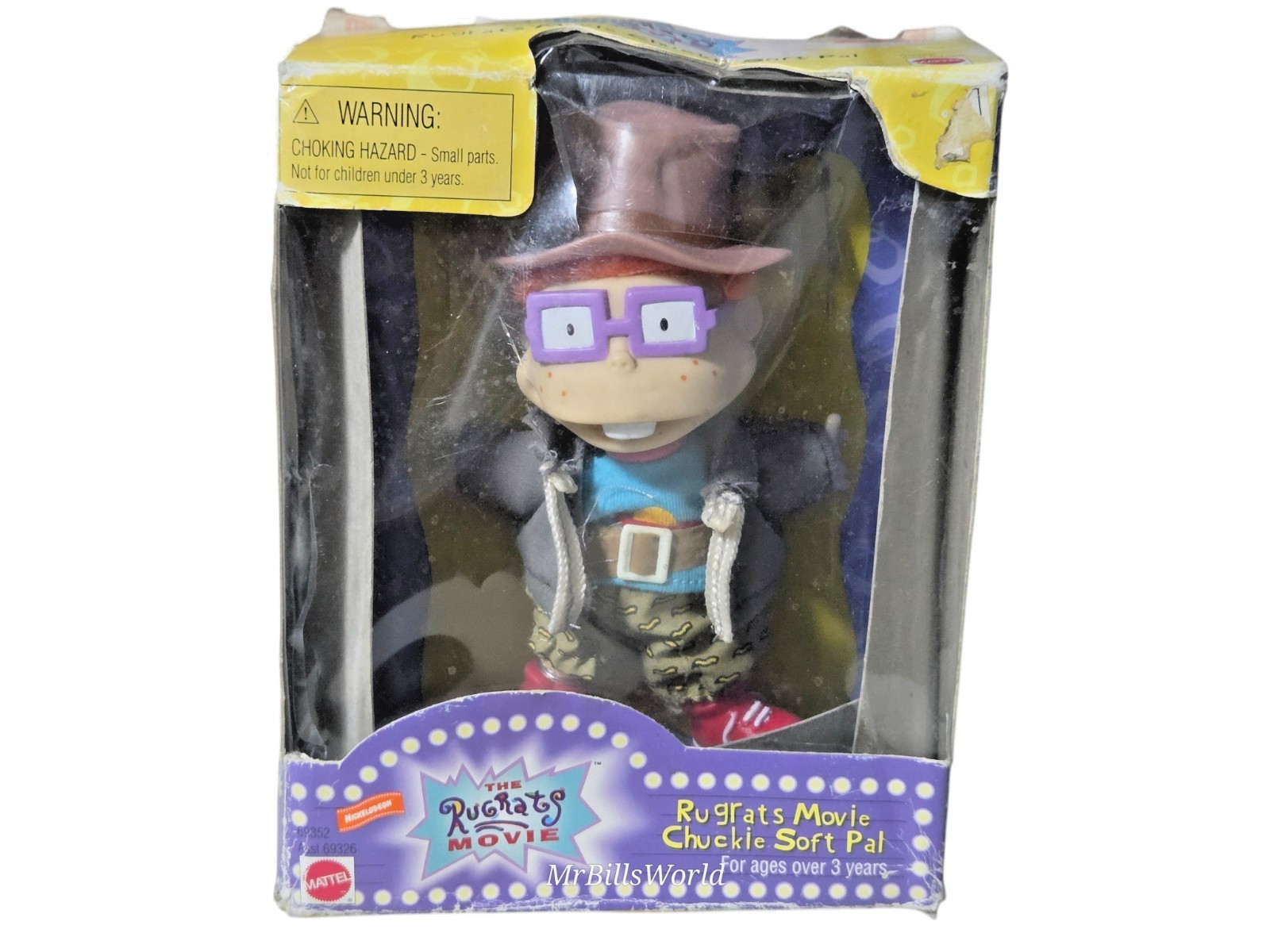 1998 Mattel Nickelodeon "The Rugrats Movie" Chuckie Soft Pal 5" Figure