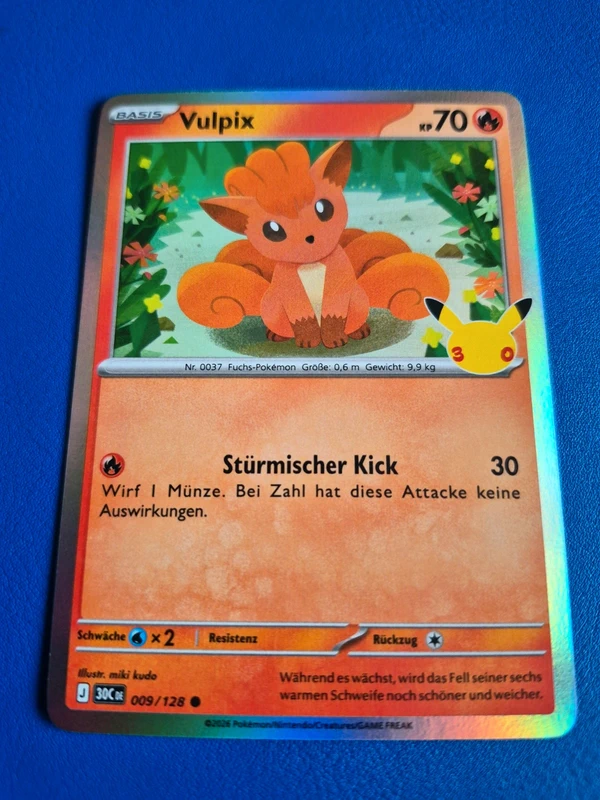 Pokémon Holo Karte Vulpix