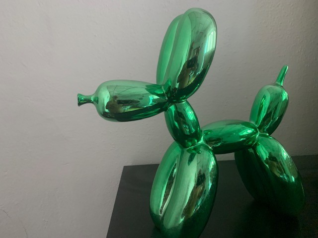 Jeff Koons (stile) Balloon Dog modello XS - NON certificato