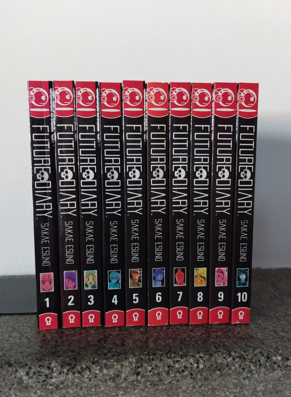 Diario del futuro 1-10. Set manga inglese completo. Tokyopop OOP Eng Manga