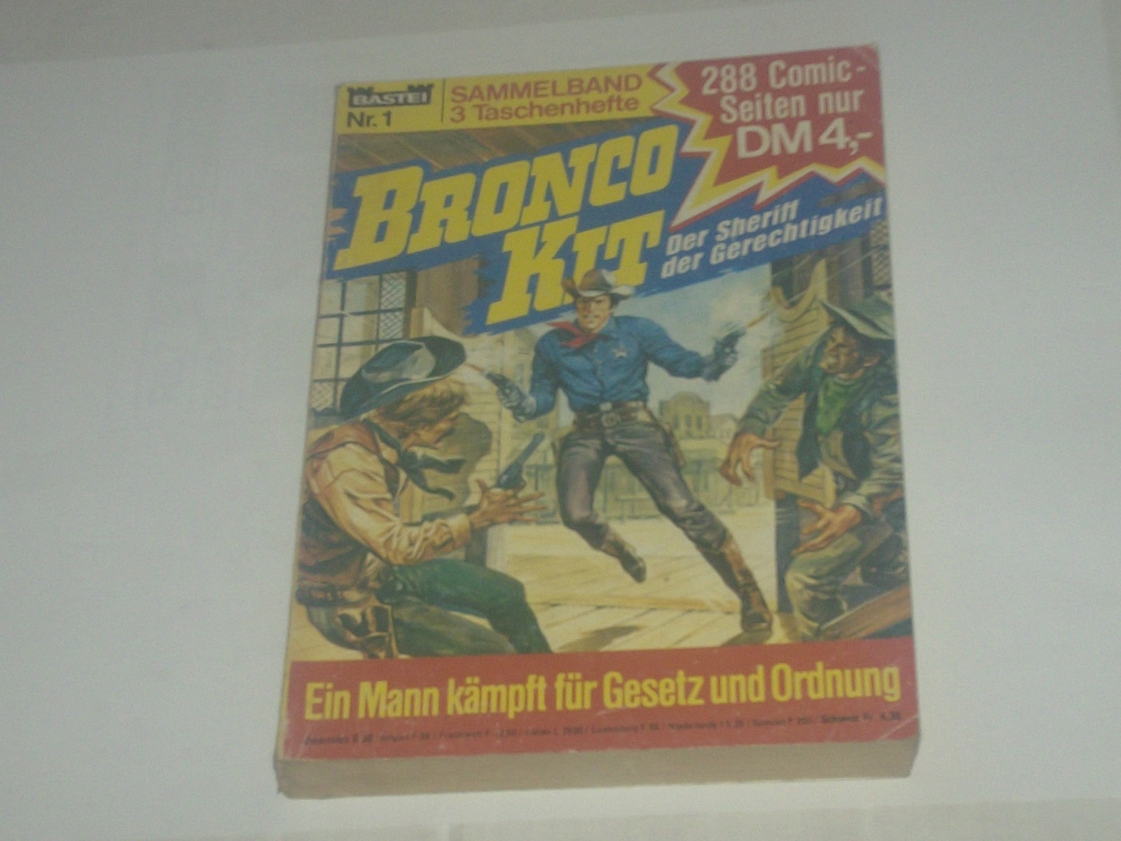 BRONCO KIT WESTERN FUMETTO TASCABILE VOLUME DA COLLEZIONE N.1