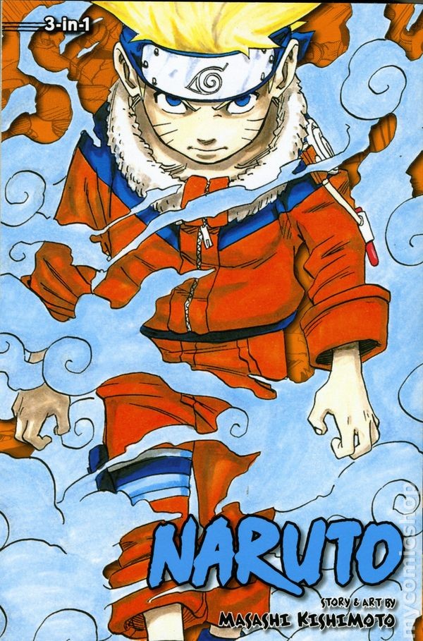 Naruto TPB Edizione 3 in 1 #1-3-REP NM 2014 Immagine Stock