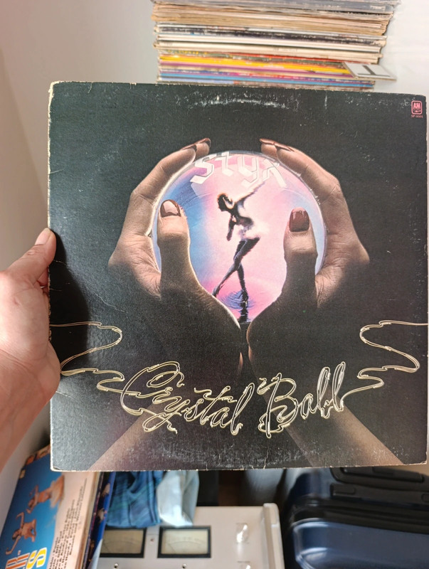 vinilo Crystal Ball de la banda de rock estadounidense Styx