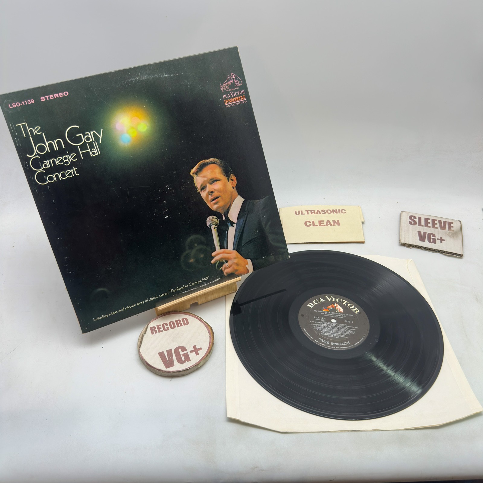 John Gary - Carnegie Hall Concert VG+/VG+ 1967 Ultrasonic Clean Vinyl