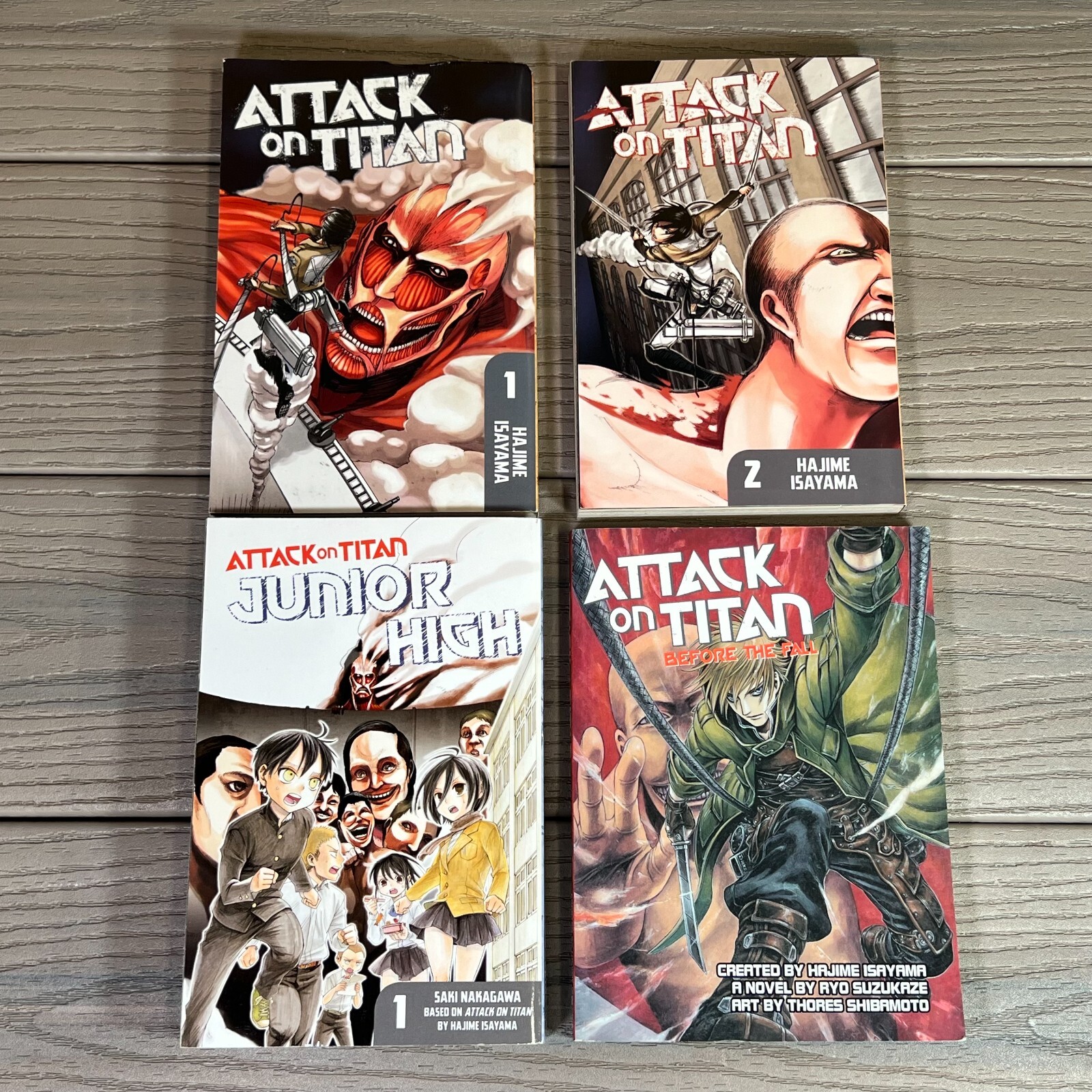 Lotto manga inglesi Attack On Titan vol 1, 2, Junior High 1 e prima della caduta BELLI