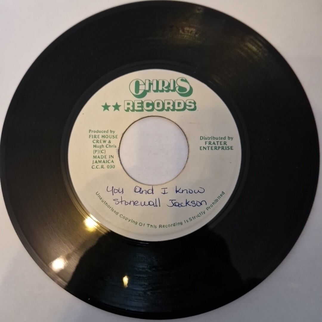 Stonewall Jackson - 7" Vinyl Single- Reggae - You And I Know - VG - Free Uk Post