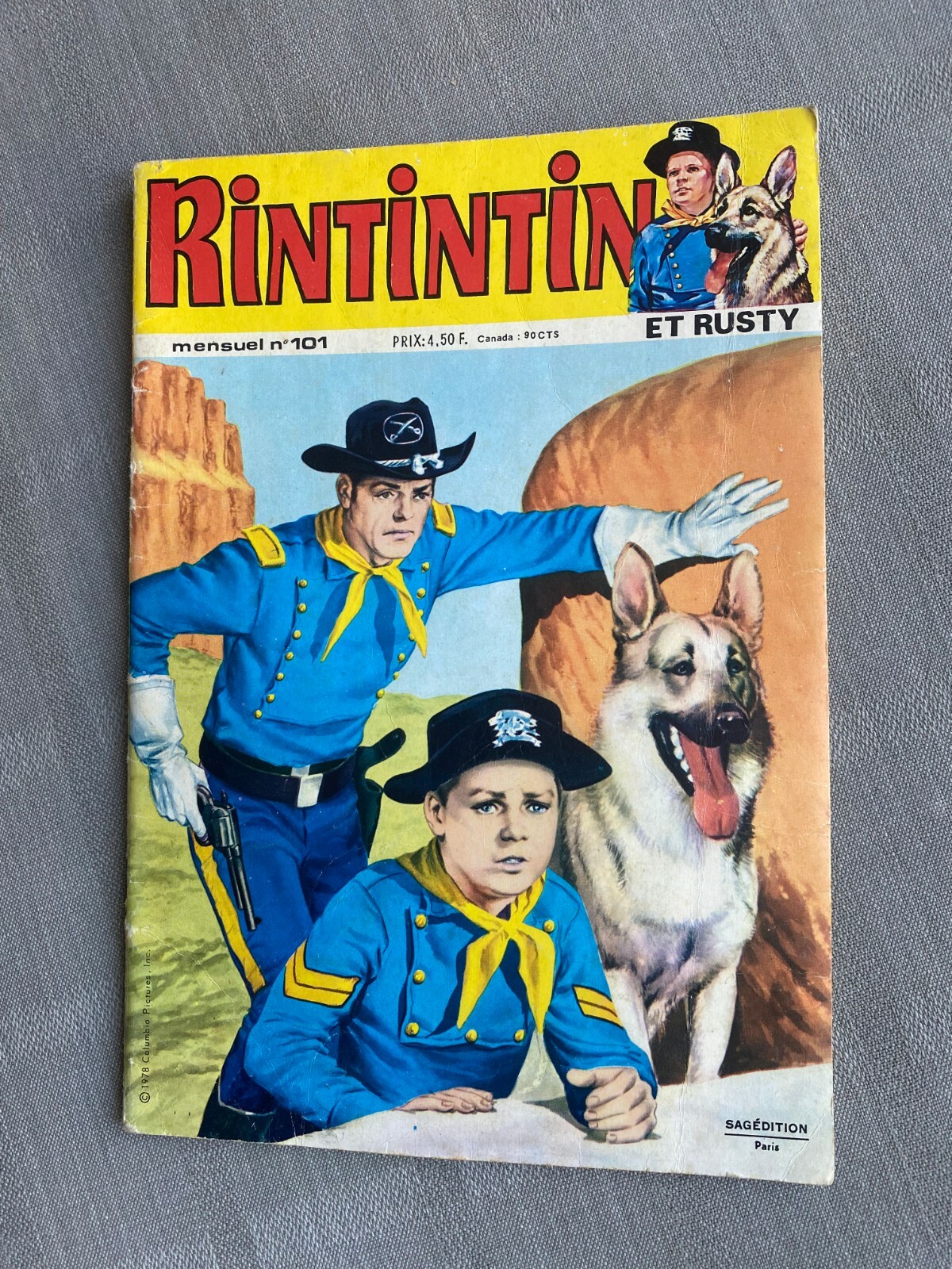 Rin Tin Tin N°101 2A Serie 1978 In Buone Condizioni / Molto Buone Condizioni
