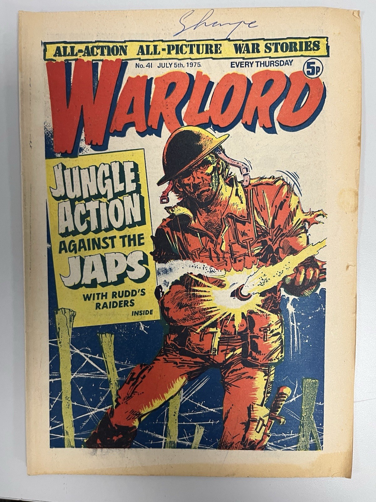 Warlord Comic No# 41 July 5th 1975 FN/VF