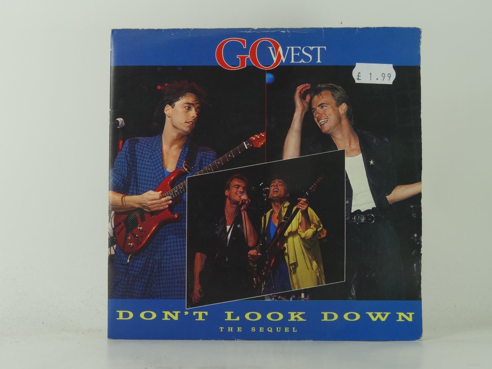 GO WEST DON'T LOOK DOWN (34) 2 Track 7" Single plus Picture Sleeve CHRYSALIS REC