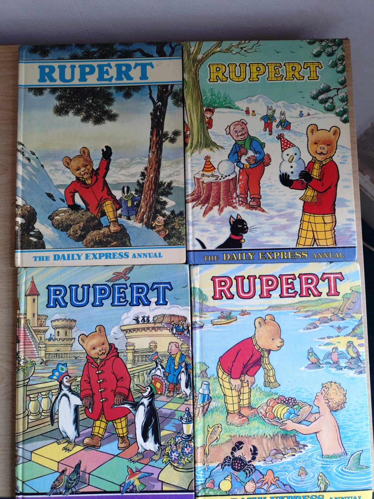 Vintage Rupert Bear 1970's annuals