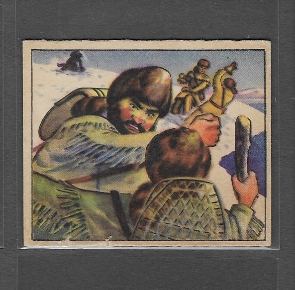 1949 Bowman Wild West #A-5 Trap-Line Trouble (EX-MT) Vincere il West