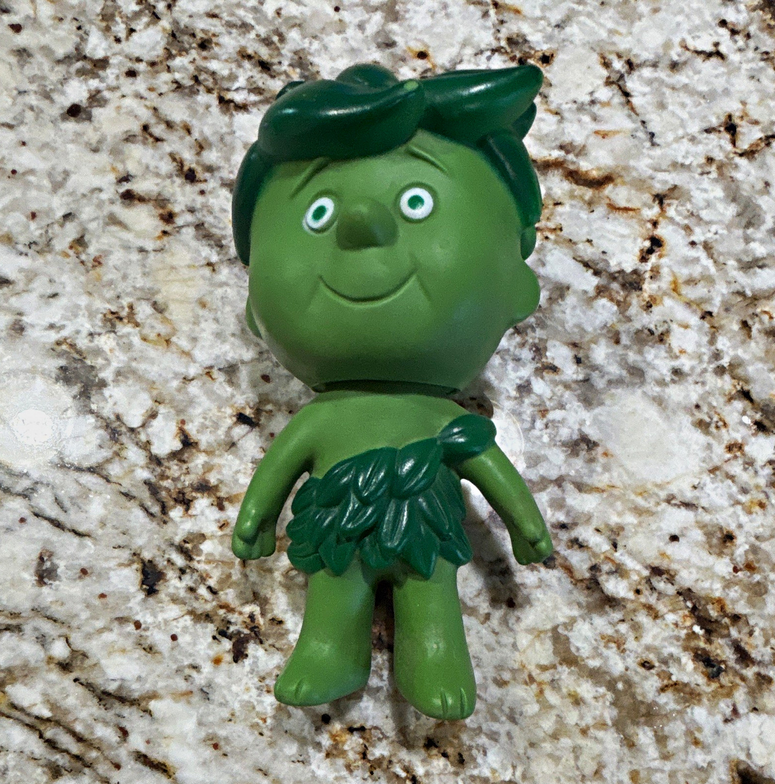 Vintage Jolly Green Giant Little Sprout Rubber Advertising Toy Figure 6.5”