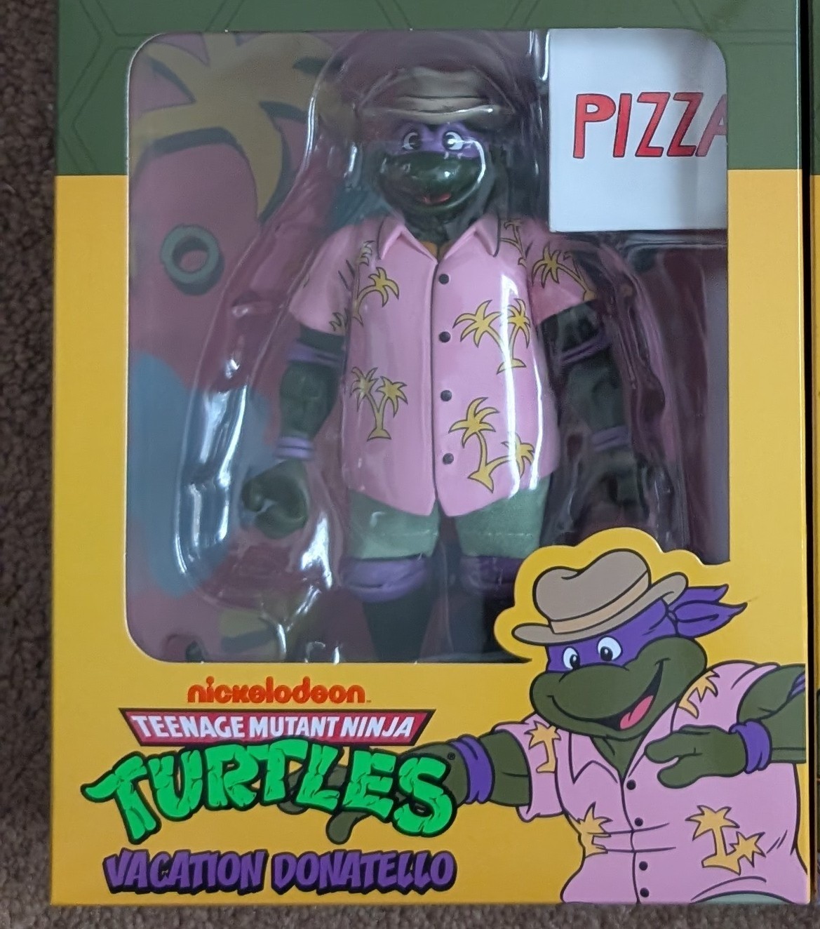 Modellino NECA Teenage Mutant Ninja Turtles Vacation Donatello 7" NUOVO