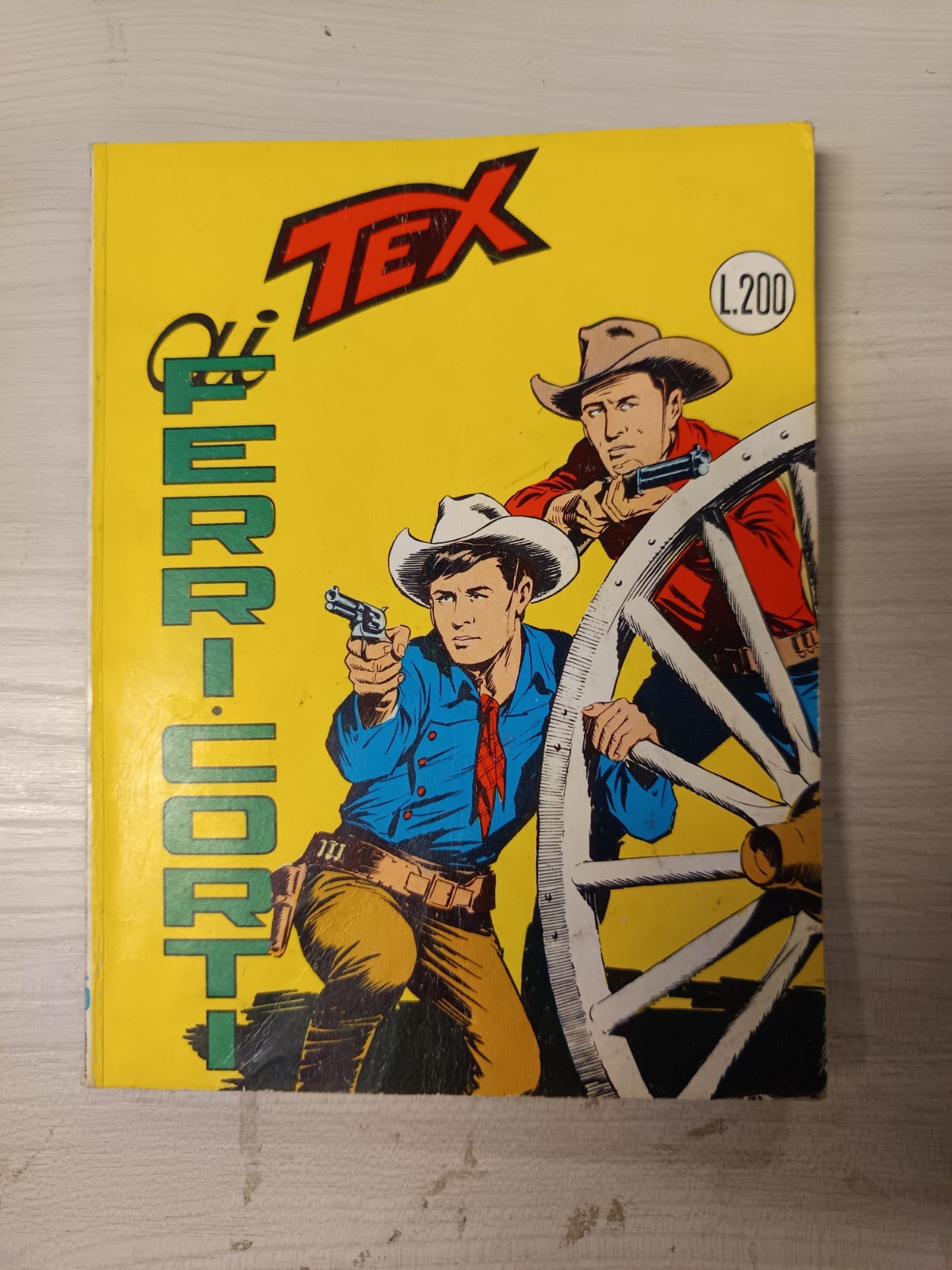 Fumetto TEX N.65 AI FERRI CORTI 1Ed. 1965 con il CONTINUA originale