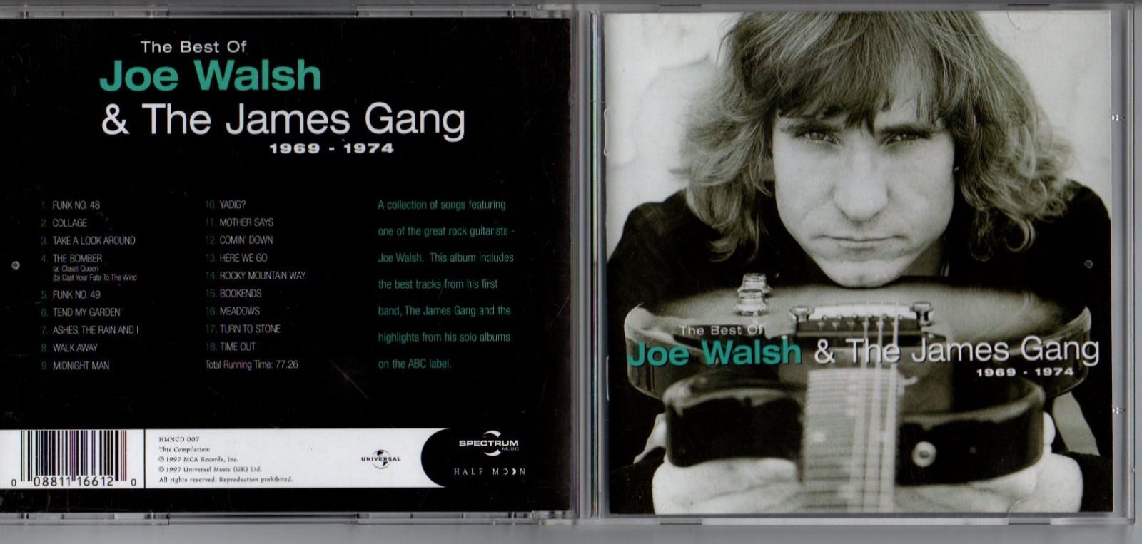 The Best Of Joe Walsh And The James Gang 1969-1974 (18 track CD)