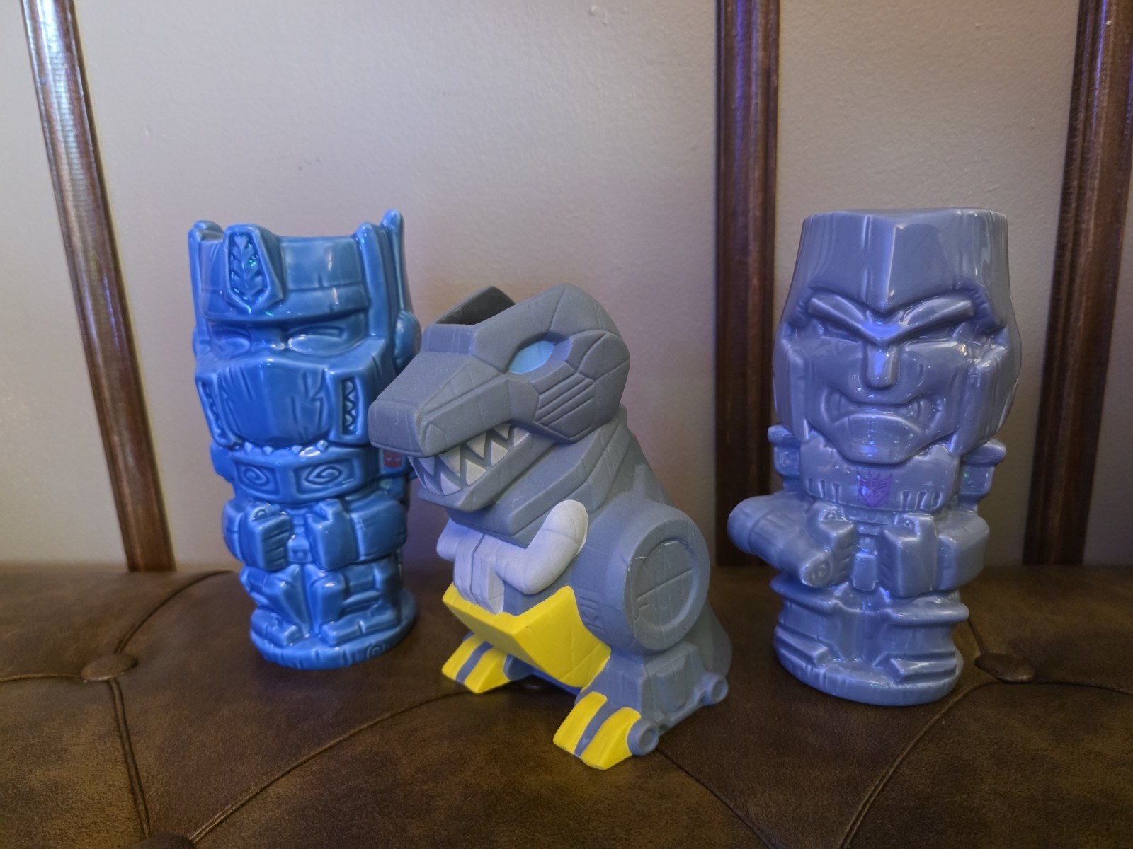 Lotto Transfomers Geeki Tiki come da foto Grimlock, Optimus Prime, Megatron