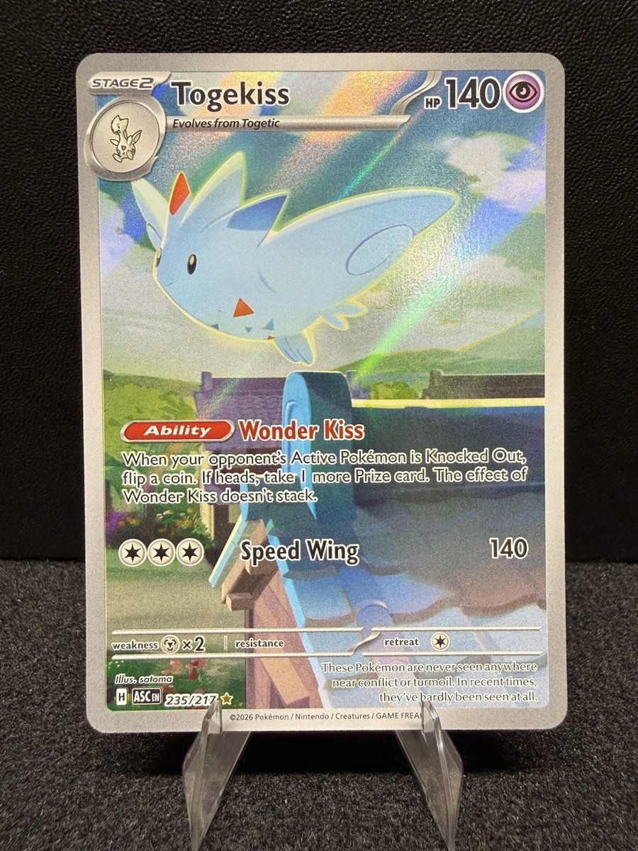 Pokemon Eroi Ascesi Togekiss 235/217 Illustrazione Rara IR NM