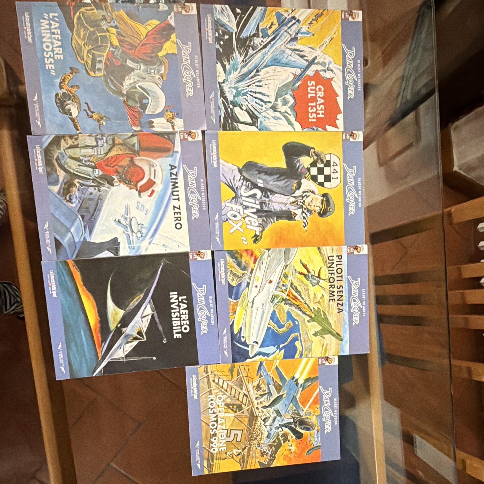 Dan Cooper lotto 5 fumetti Albert Weinberg La Gazzetta: Crash sul 135!