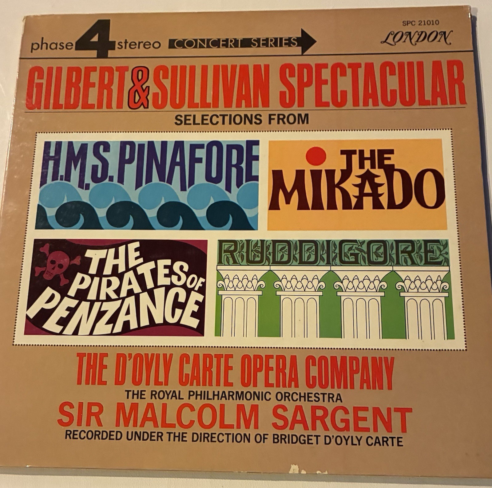 Gilbert & Sullivan Spectacular Vinyl Lp
