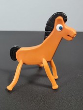 Vintage Pokey Gumby Horse 4,5" Prema Toy Co. Figura Pieghevole Cartone Animato Fumetto