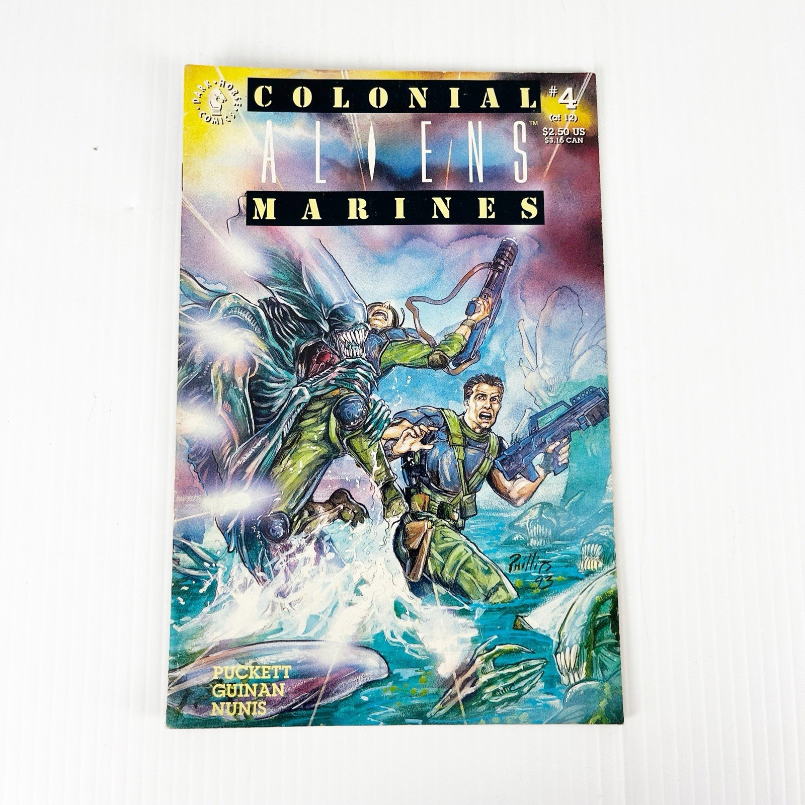 Fumetto Vintage 1993 Dark Horse Aliens Colonial Marines 4