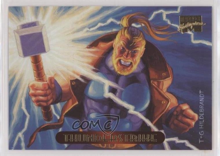1994 Fleer Marvel Masterpieces Thunderstrike #125 un2
