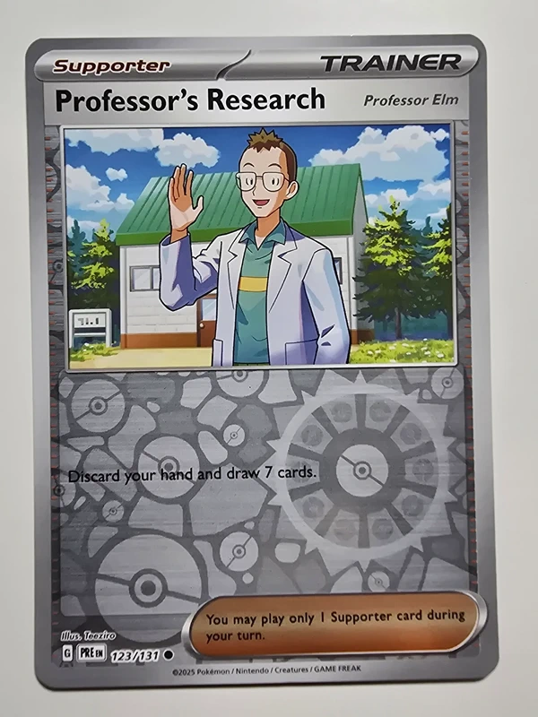 professor's research (prismatic evolutions 123/131) (reverse holo) (trading card)