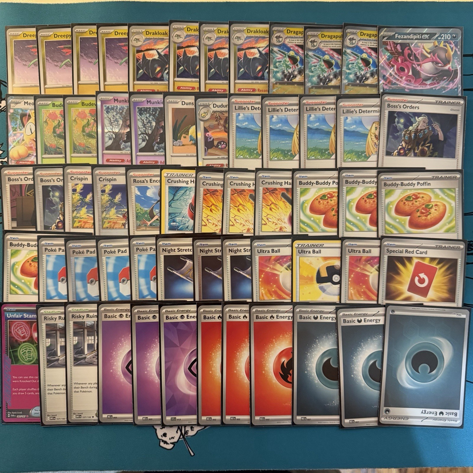 Pokemon TCG Dragapult ex Crushing Hammer deck ready to play deck with deck box