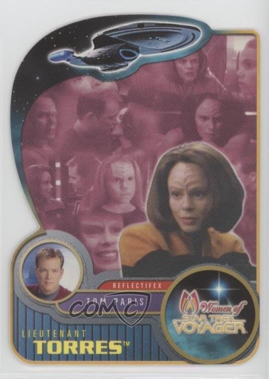 2001 The Women of Star Trek: Voyager HoloFEX B'Elanna Torres Tom Paris #R7 6or