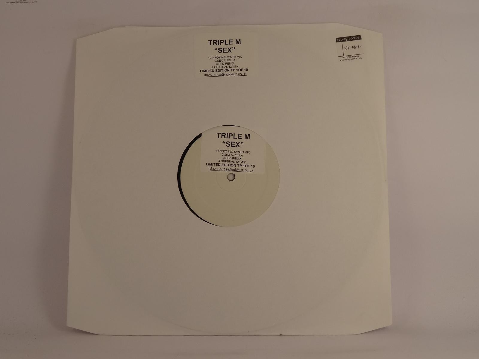 TRIPLE M SEX (B) 4 Track 12" Single 