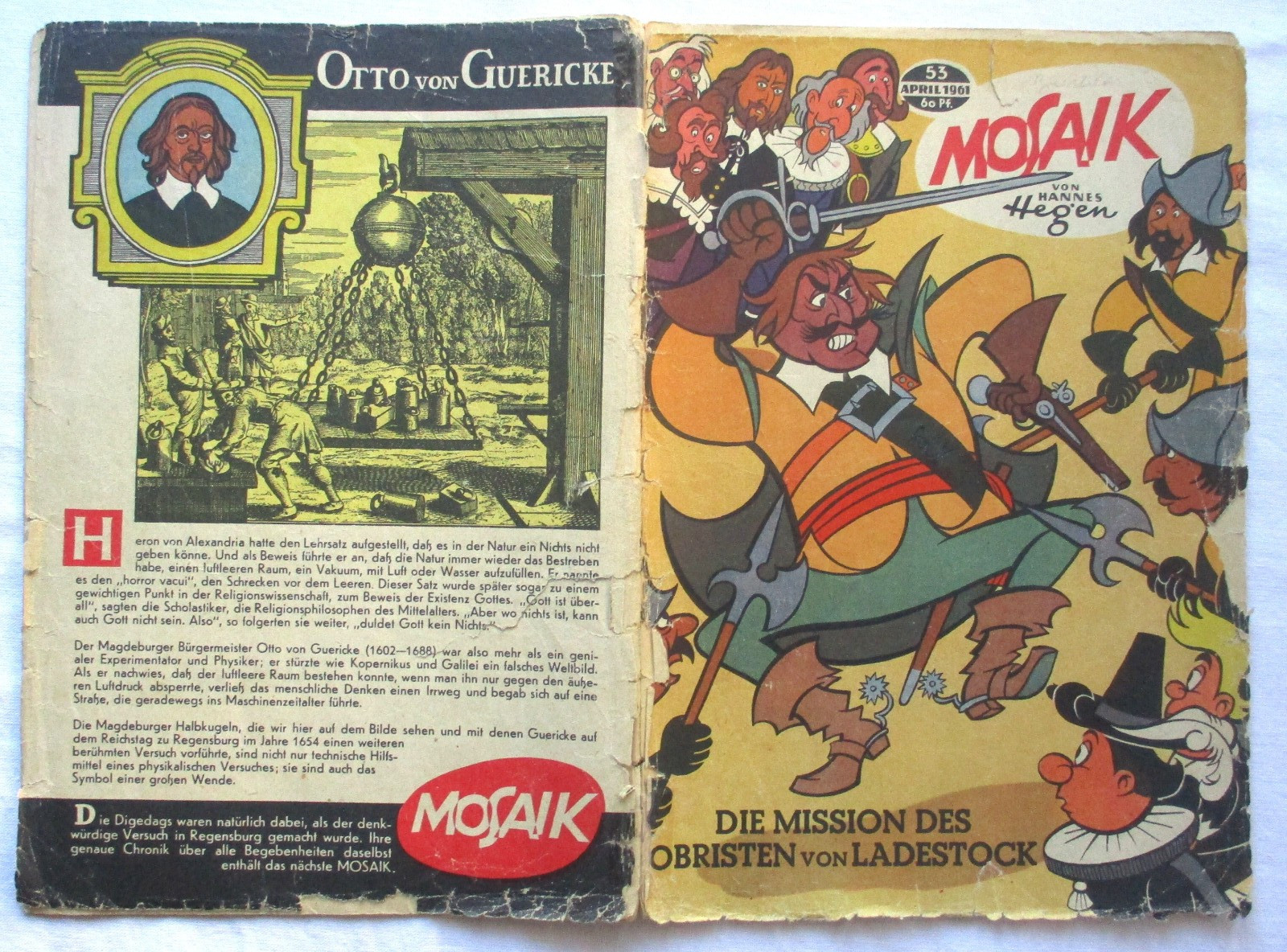 Mosaico di Hannes Hegen Digedag numero 53 del 1961 (175076)