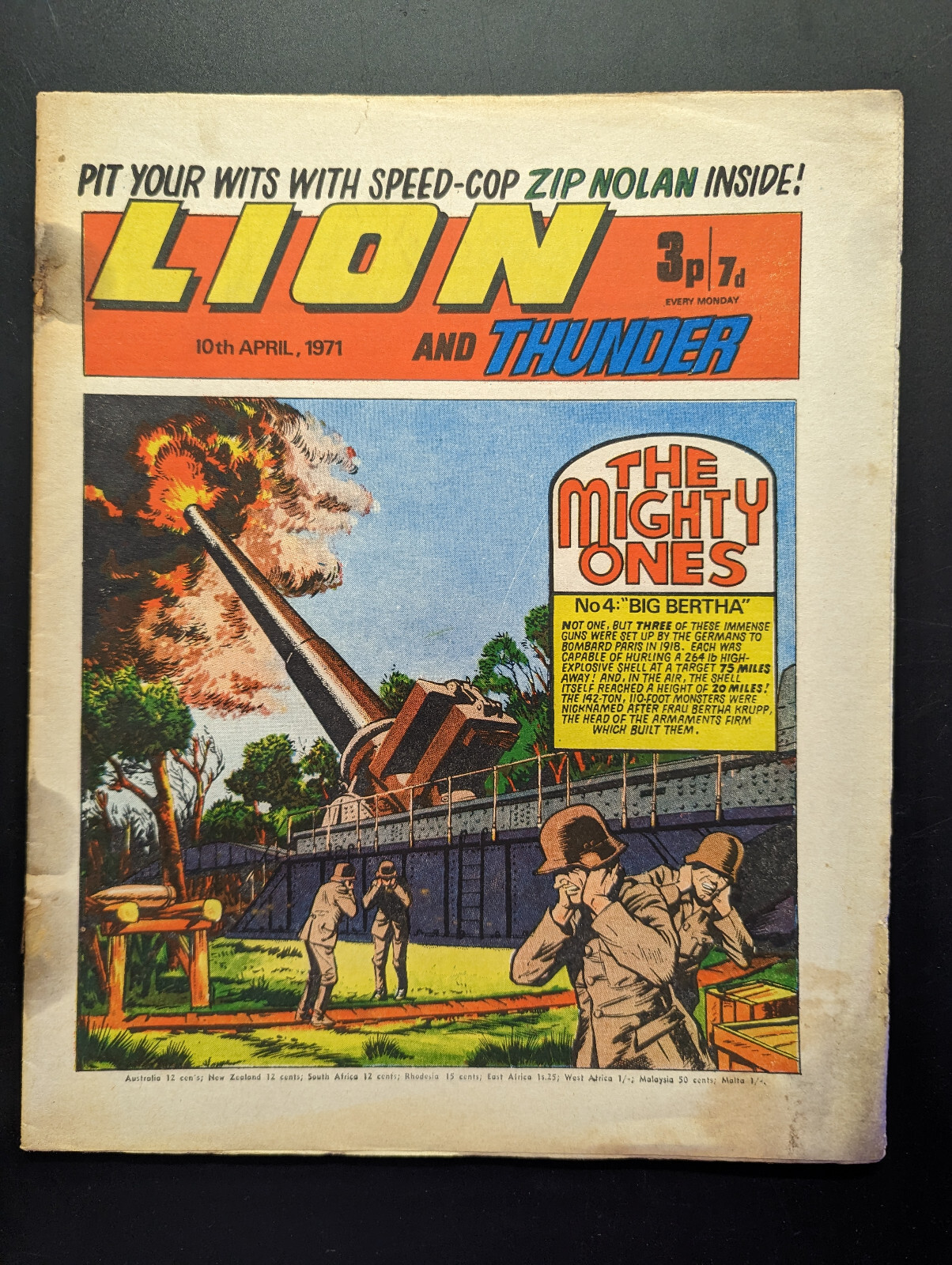 Lion and Thunder Comic 10th April 1971.