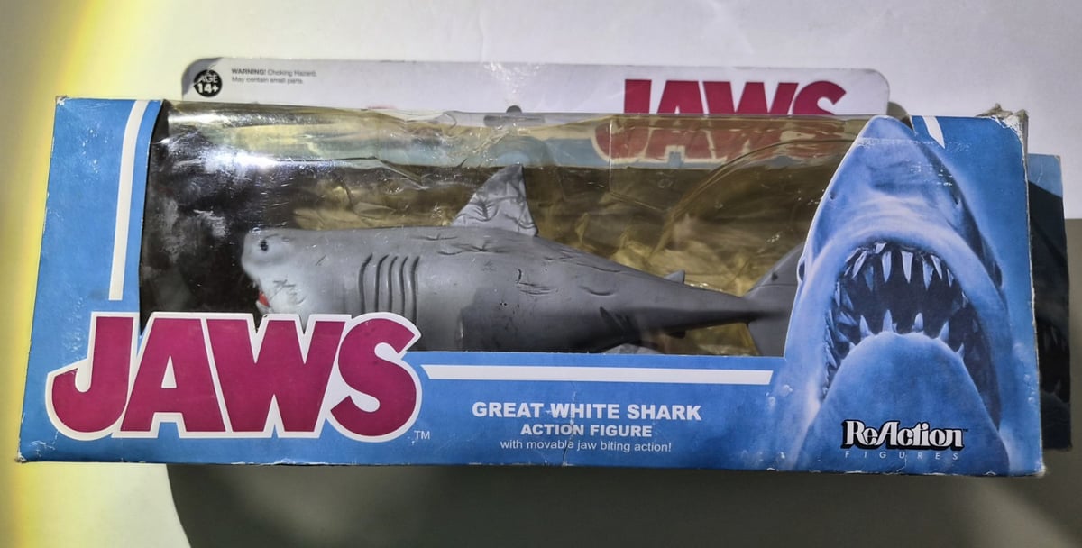 Modellino Reaction Figure Jaws Great White Shark 