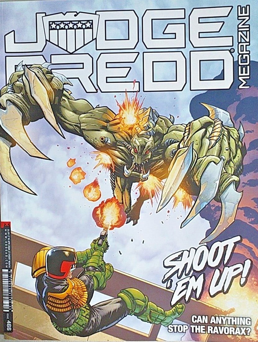Judge Dredd Megazine issue 466.Shoot 'em Up!16th April 2024.