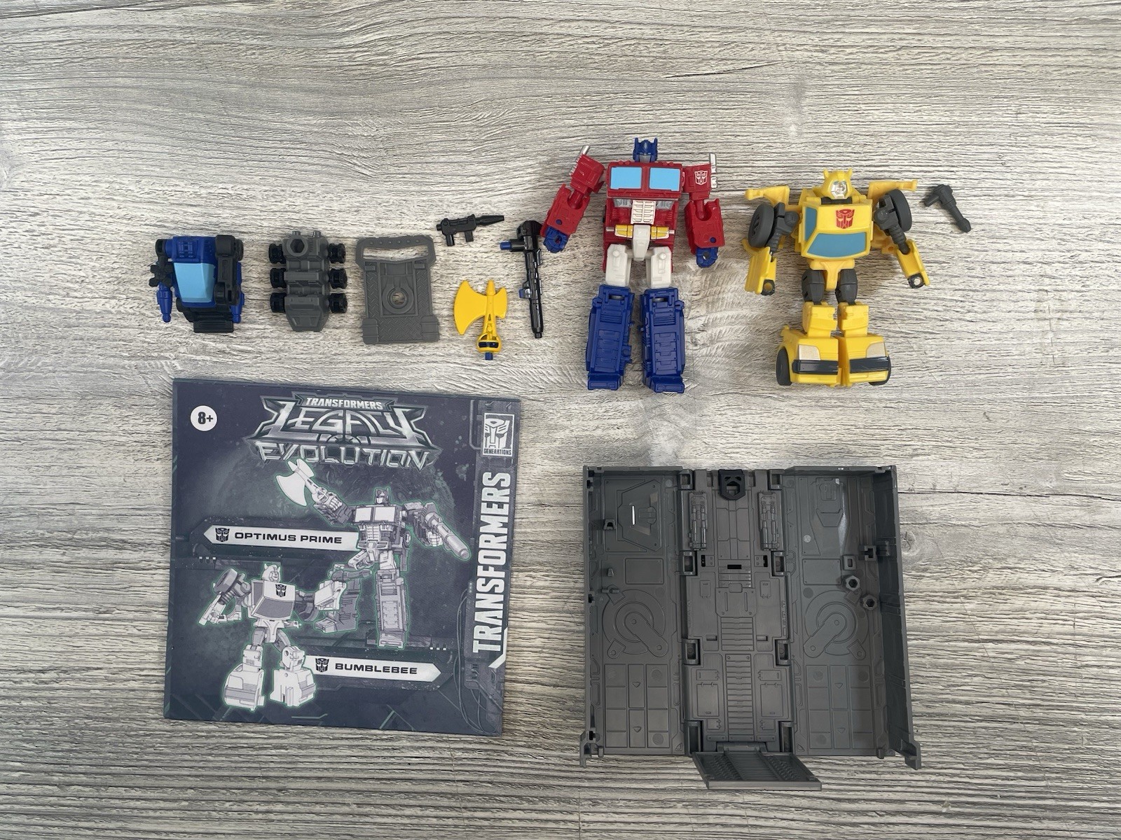 Transformers Legacy Evolution Optimus Prime Bumblebee complete Hasbro Core Class