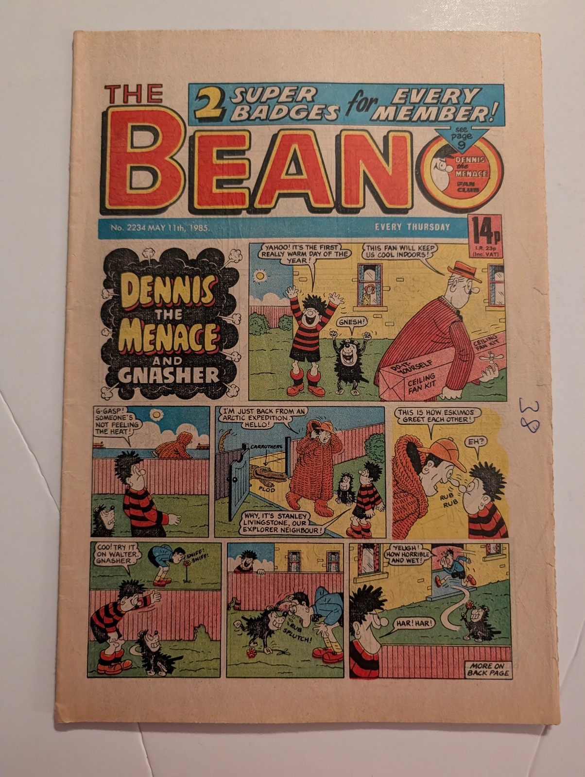 Beano Comic No 2234, May 11th 1985.