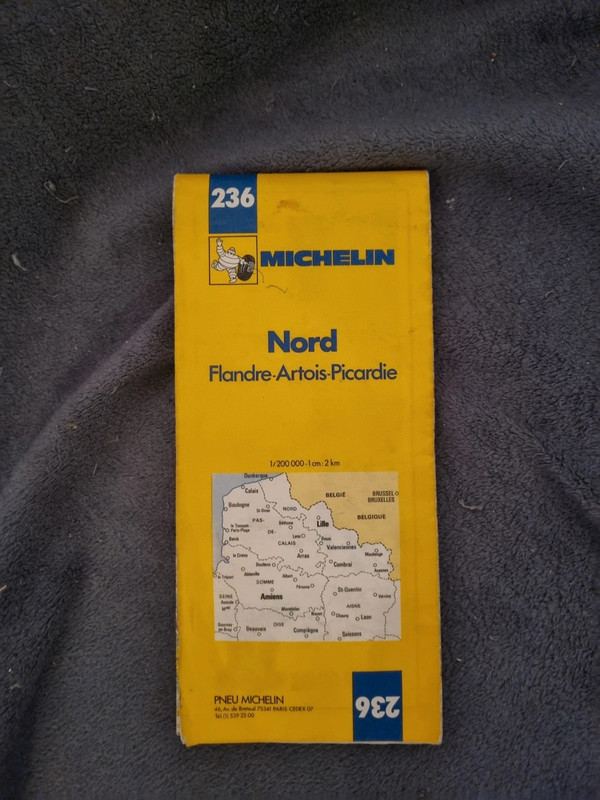Carte Michelin nord