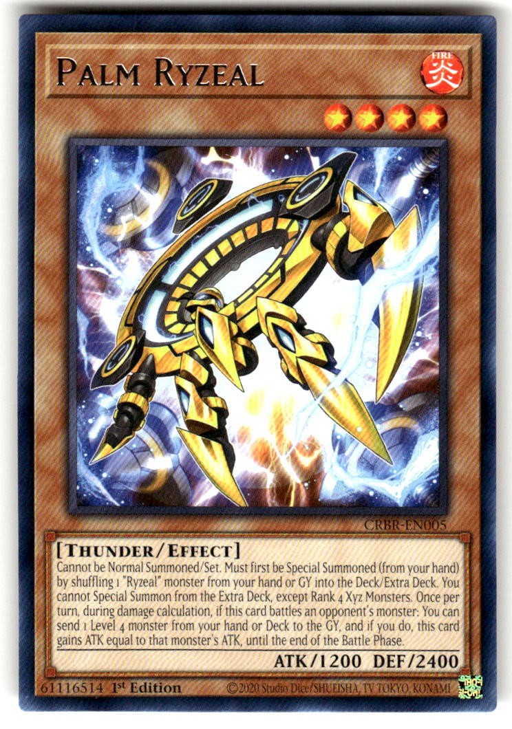 Palm Ryzeal Raro Crossover Breakers CRBR-EN005 NM