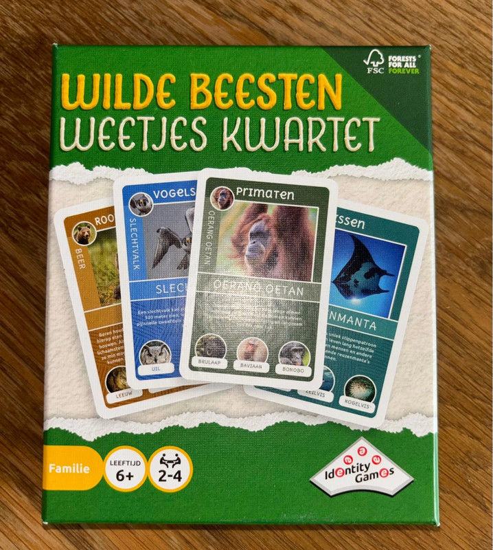 Wilde beesten weetjes kwartet
