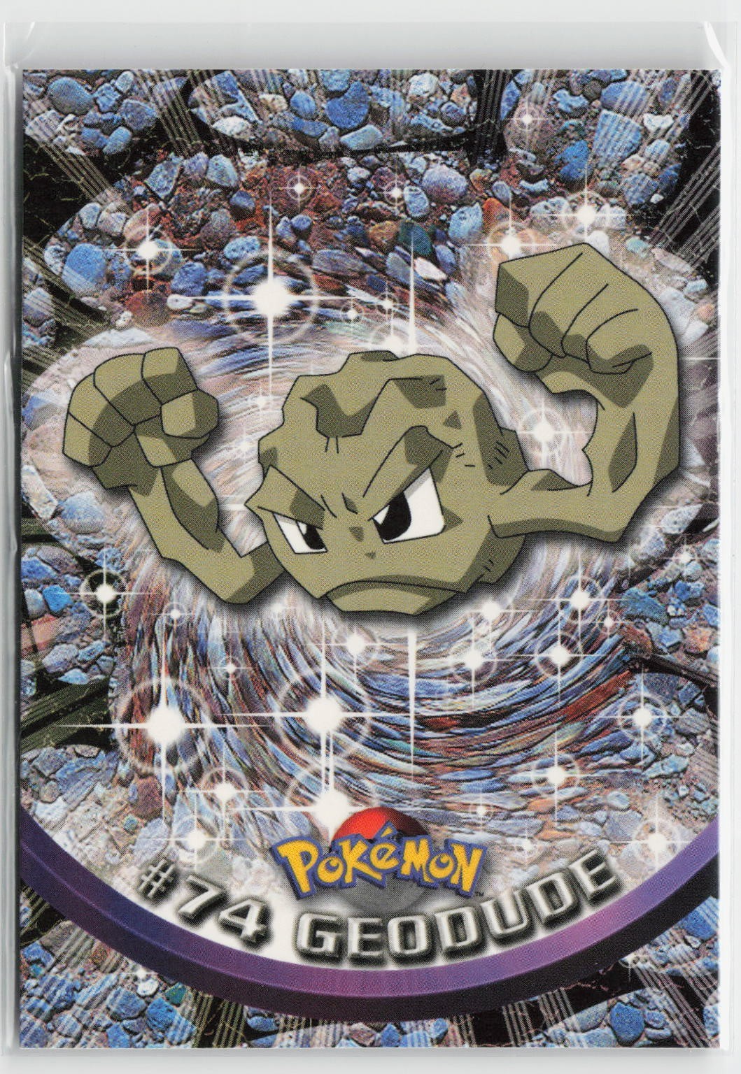 2000 Pokemon GEODUDE #74 [Non-Holo] Topps Blue Logo 1st TV Animation NM